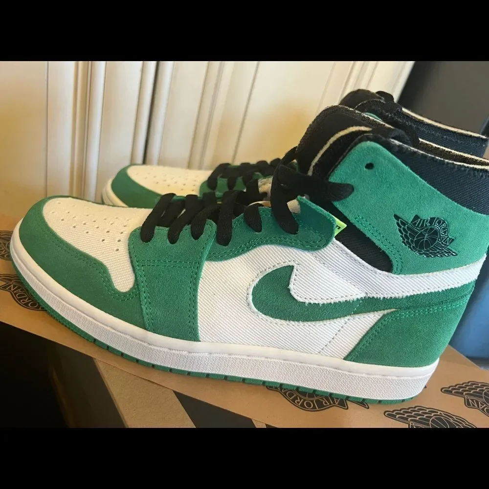 Nike MEN'S AIr Jordan 1 Zoom Air CMFT STADIUM GREEN SIZE 8.5 ct0978-300